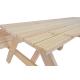 Venkovní set nábytku piknik (pivní set) stůl + 2 lavice, nelakované dřevo, 180 cm
