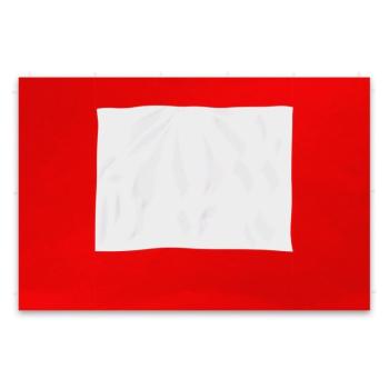 2x boční plachta pro zahradní párty stan 3x3 m červená, polyester