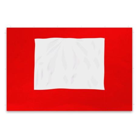 2x boční plachta pro zahradní párty stan 3x3 m červená, polyester