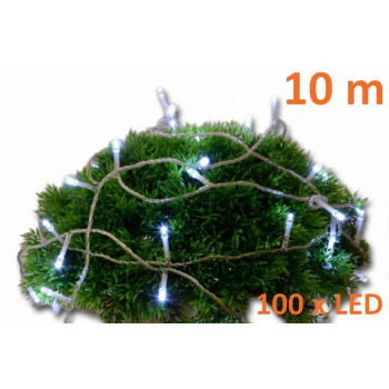 Vánoční řetěz na baterie s automatickým zapnutím / vypnutím, 10 m