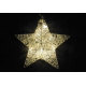 Vánoční 3D svítící hvězda do interiéru, na baterie, vnitřní, 25 cm