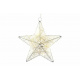 Vánoční 3D svítící hvězda do interiéru, na baterie, vnitřní, 25 cm