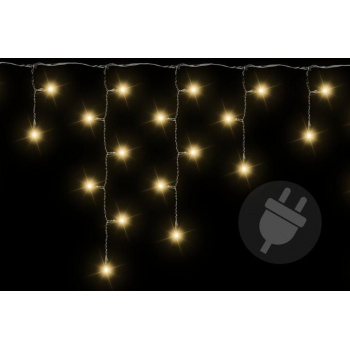 Světelný déšť s LED diodami, průhledný kabel, venkovní / vnitřní, 72 LED, 2,7 m