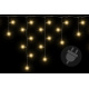 LED světelný déšť 600 LED diod, venkovní / vnitřní, teple bílý, 11,9 m