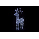 Vánoční osvětlení velký sob, před dům / do interiéru, studeně bílé LED, 95 cm