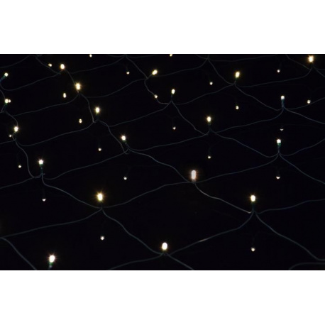 Vánoční osvětlení - světelná síť na baterie, venkovní / vnitřní, 100 LED, 1,5x1,5 m