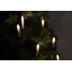 Elektrické svíčky na vánoční stromeček, klasický vzhled, LED diody, 230 V, 30 ks