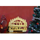 Vánoční dekorace do bytu - osvětlená zimní krajina na baterie, překližka, 44 cm