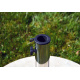 Kulatý stojan pro zahradní slunečníky, světlý mramor, 25 kg