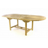 Venkovní stůl oválný, roztahovací- proměnná délka, teak, 170 / 230 cm