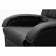 Pohodlné relaxační televizní křeslo, výklopná opěrka nohou, černé