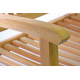 Venkovní dřevěná odpočinková lavička pro 3 osoby, teak, 180 cm