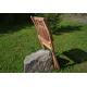 4x zahradní židle z masivu- teakové dřevo, područky, skládací rám