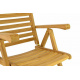 Teaková zahradní židle s nastavitelným opěradlem, masivní dřevo