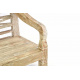 Menší okrasná dřevěná lavička s vyřezávanými detaily, teak, 116 cm