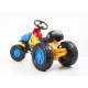 Velký dětský traktor na šlapání, s vozíkem, barevný, od 3 let