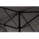 Velký slunečník pro obdélníkové / oválné stoly, ruční klika, antracit, 4,5x2,65 m