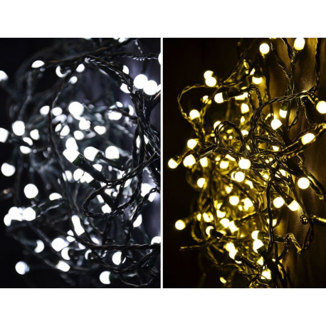 Vánoční řetěz z LED diod do interiéru i exteriéru, změna barvy, blikající, 29,9 m