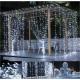 Studeně bílý světelný závěs - vánoční osvětlení venkovní i vnitřní, svícení / blikání, 3x3 m