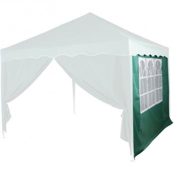 Boční plachta s velkým oknem k zahradním altánům 3x3 m, tmavě zelená