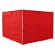 Boční stěny pro zahradní sltány 3x3 m, jedna se zipem, červené, 2 kusy