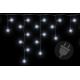 LED světelný déšť venkovní / vnitřní - voděodolný, průhledný kabel, 2,7 m