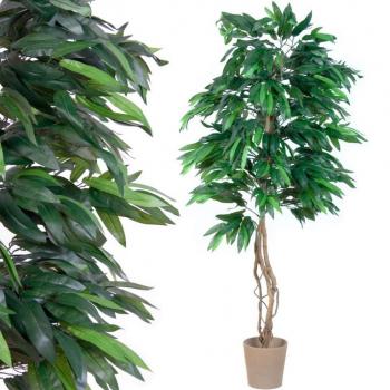 Velká umělá rostlina jako živá- mango vysoké 180 cm