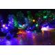 LED řetěz barevný / teple bílý, blikající - 9 funkcí, venkovní / vnitřní, 3,9 m