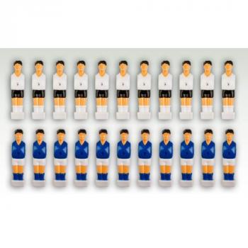Náhradní hráči pro stolní fotbal 22 kusů, modrá / bílá