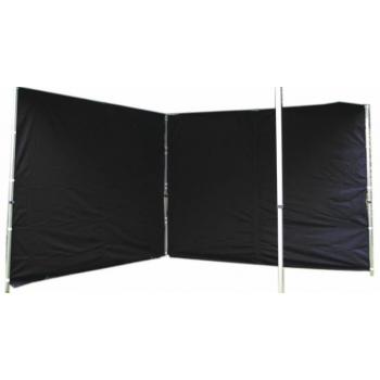 Samostatné boční plachty pro zahradní altány 3x3 m, 2 kusy, černé