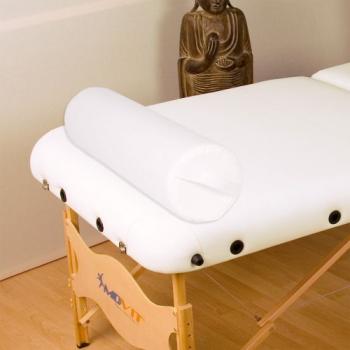 Válcový polštář pro masážní stoly, bílý, 68 cm