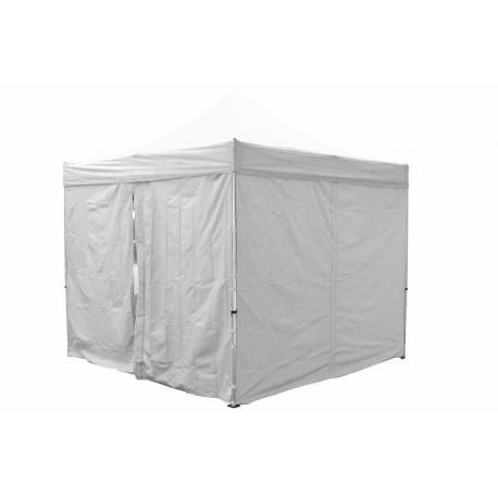 Boční stěny k zahradním altánům 3x3 m, jedna se zipem, bílé, 2 kusy