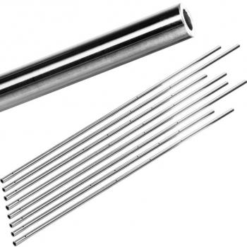 Sada kovových tyčí pro stolní fotbálky, duté, průměr 15,9 mm, 8 ks