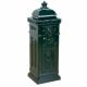 Dekorativní poštovní schránka, starožitný design, zelená, 102,5 cm