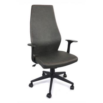 Elegantní kancelářská židle s výrazně prohnutým opěradlem, černá, nastavitelná, do 120 kg