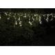 Vánoční osvětlení venkovní / vnitřní, světelný déšť, studeně bílý, 600 LED, 11,9 m