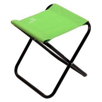Malá skládací kempinková židle, kovový rám / textilní sedlo, zelená