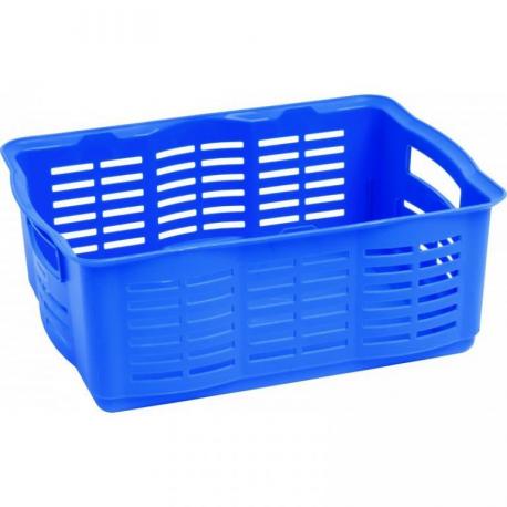 Plastový košík na různé maličkosti, modrý, vel. L