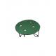 Skládací kempinkový a rybářský stolek, kov / textilie, zelený