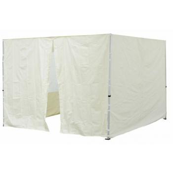 2x boční stěna pro altány profi (1x zip, 1x bez zipu), uchycení- suchý zip, champagne