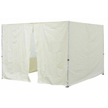 2x boční stěna pro altány profi (1x zip, 1x bez zipu), uchycení- suchý zip, champagne