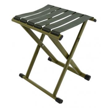 Kempinková stolička bez opěrky skládací přenosná, army zelená