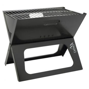 Skládací přenosný gril na dřevěné uhlí 43x28x37 cm