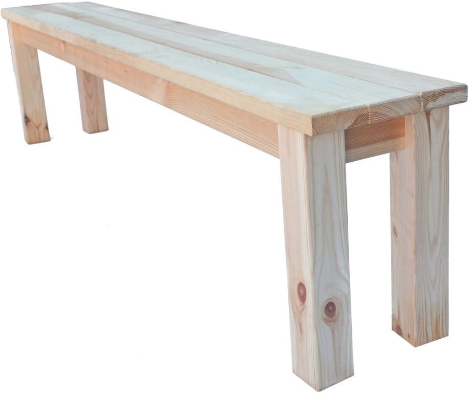 Dřevěný venkovní set stolu a 2 lavic- pivní set, přírodní dřevo borovice, 200 cm