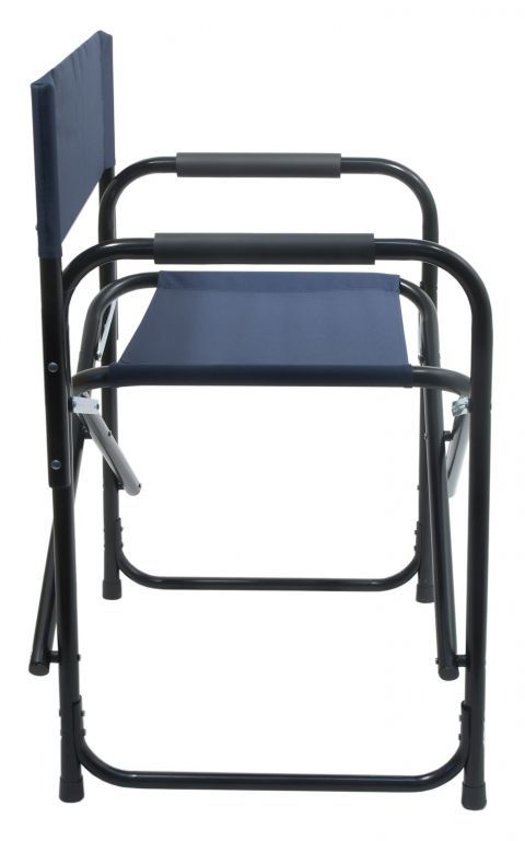 Skládací židlička ve stylu režisérského křesla, venkovní + vnitřní, do 120 kg, modrá