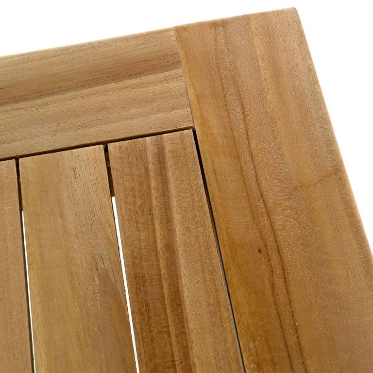 Teakový zahradní stůl z masivního dřeva, čtvercový, 90x90 cm