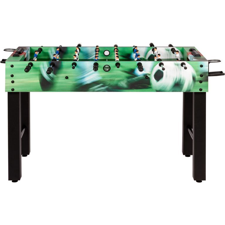 Hobby domácí stolní fotbal pro děti i dospělé, vyztužený, černá / zelená, 121x101x79 cm