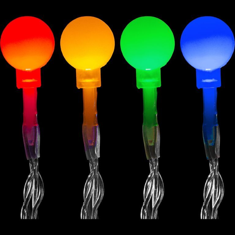 Osvětlení na párty- řetěz s barevnými kuličkami venkovní + vnitřní, časovač, DO, efekty, 5 m