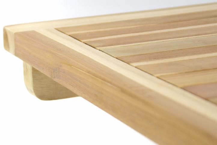 Menší skládací zahradní stolek z týkového dřeva, 50x50 cm