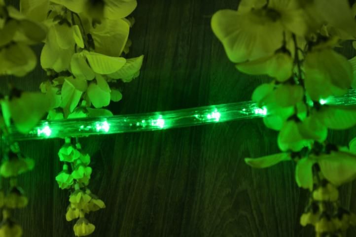 Odolné osvětlení na dům / vánoční strom, světelný kabel, zelený, 230 V, 20 m